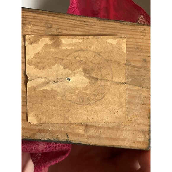 Vintage Korean Cloth Doll 10”  Wearing Traditional Hanbok With Wood Stand - Picture 12 of 12